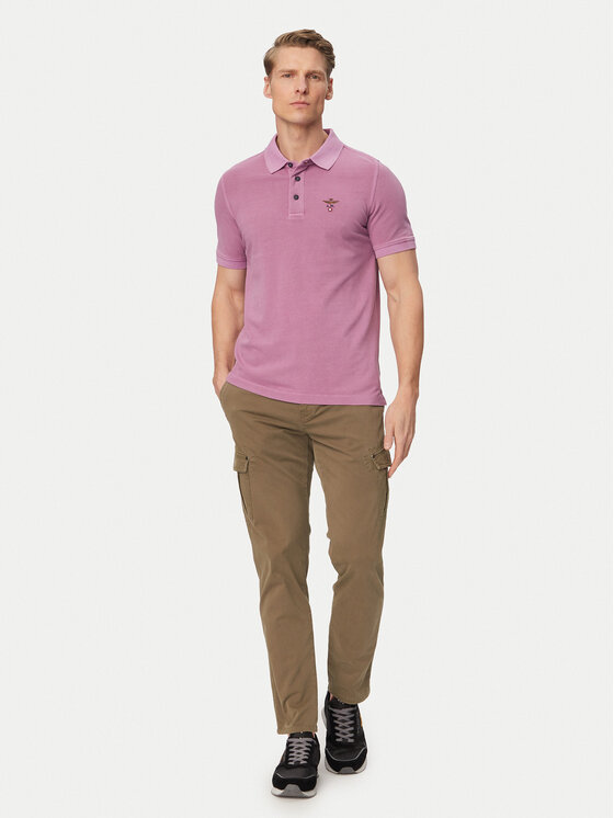 Aeronautica Militare Aeronautica Militare Pólóing 261PO1925UP00406 Világos lila Regular Fit