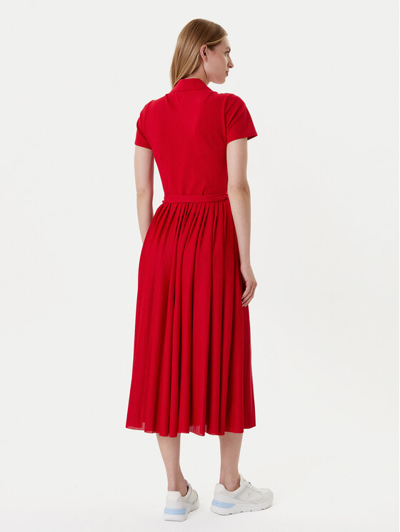 Tommy Hilfiger Tommy Hilfiger Kleid für den Alltag 1985 WW0WW45733 Rot Regular Fit