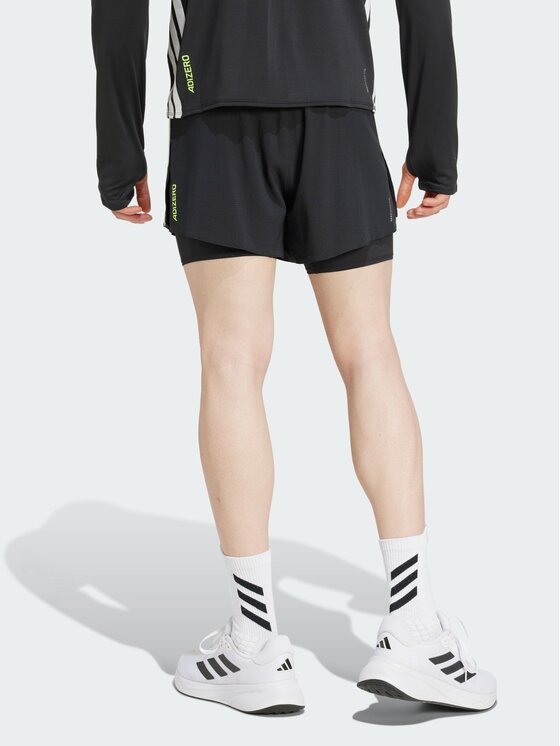 adidas adidas Szorty sportowe Adizero Running Czarny Slim Fit