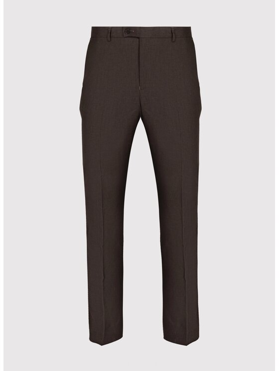 Pako Lorente Pako Lorente Spodnie garniturowe P26SP-6G-029 Brązowy Slim Fit