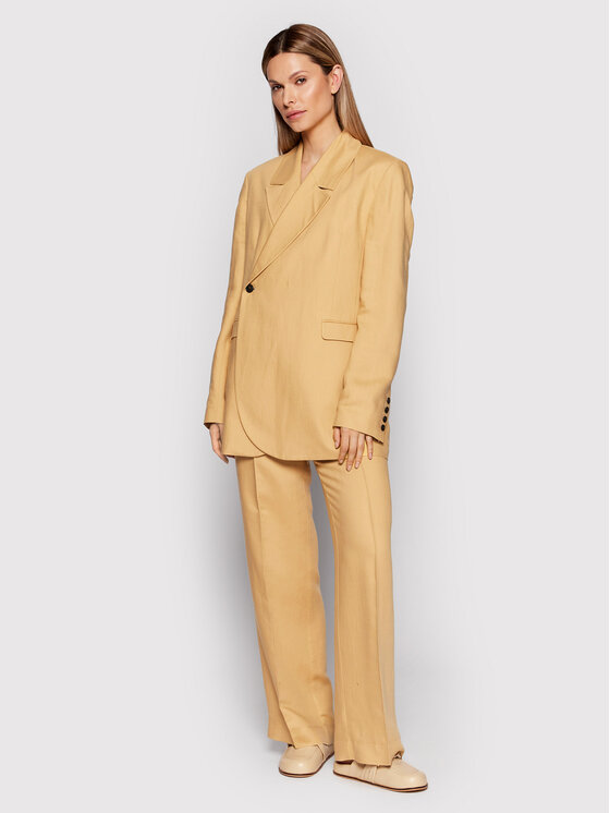 Pantaloni di tessuto Pinky 4433840 Beige Loose Fit...