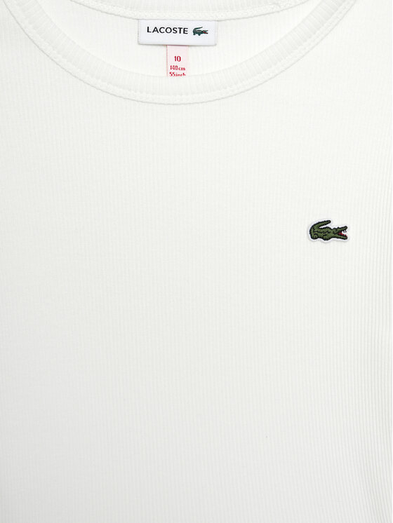 Lacoste Lacoste T-särk TJ7316 Valge Regular Fit