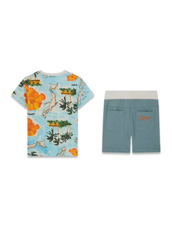 Guess Guess Set tricou și pantaloni scurți N6GG04 K8HM4 Colorat Regular Fit