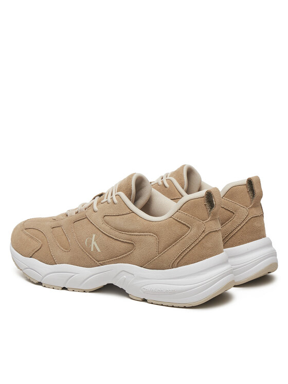 Calvin Klein Jeans Calvin Klein Jeans Sneakersy Retro Tennis Low Mg Mix Media YM0YM01171 Beżowy
