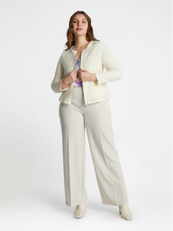 Fiorella Rubino Fiorella Rubino Giacca outdoor R090T001193N002 Écru Boxy Fit