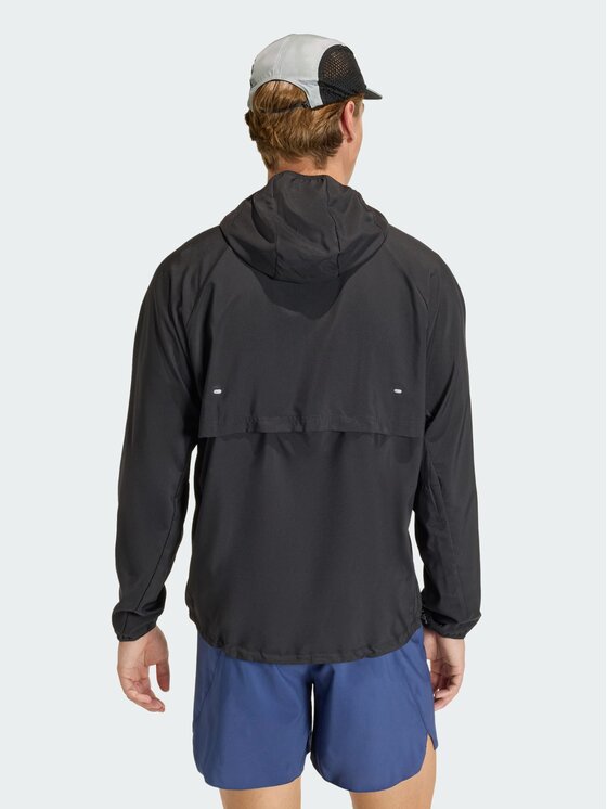 adidas adidas Kurtka do biegania adi365 Running Essentials Czarny Regular Fit