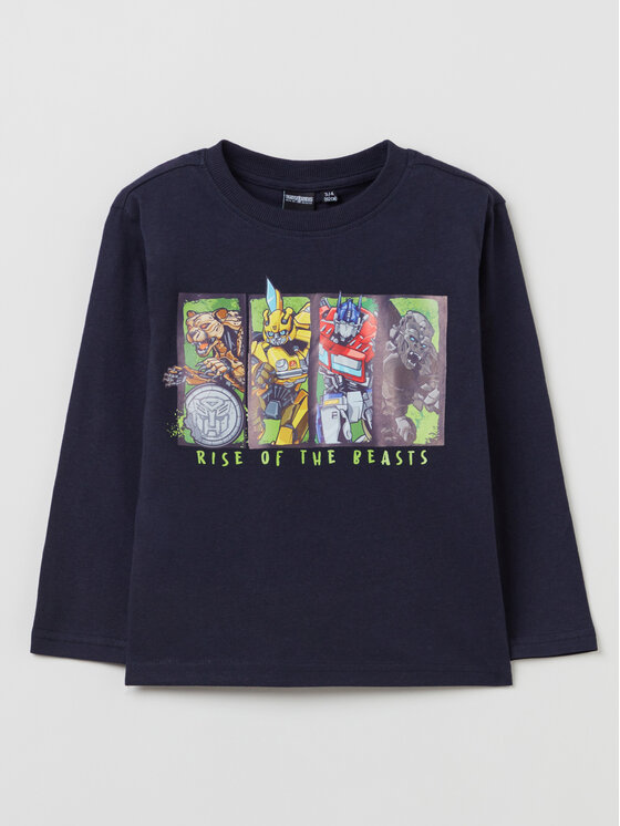 OVS OVS Blúz 1816130 Sötétkék Regular Fit