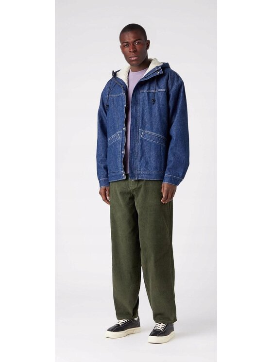 Wrangler Wrangler Kurtka przejściowa Sherpa Jacket Niebieski Basic Fit