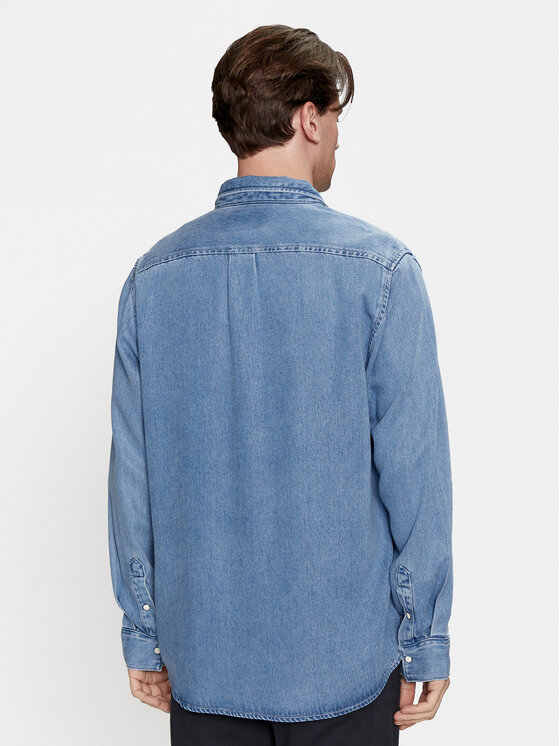 Wrangler Wrangler Koszula jeansowa 112350578 Niebieski Regular Fit