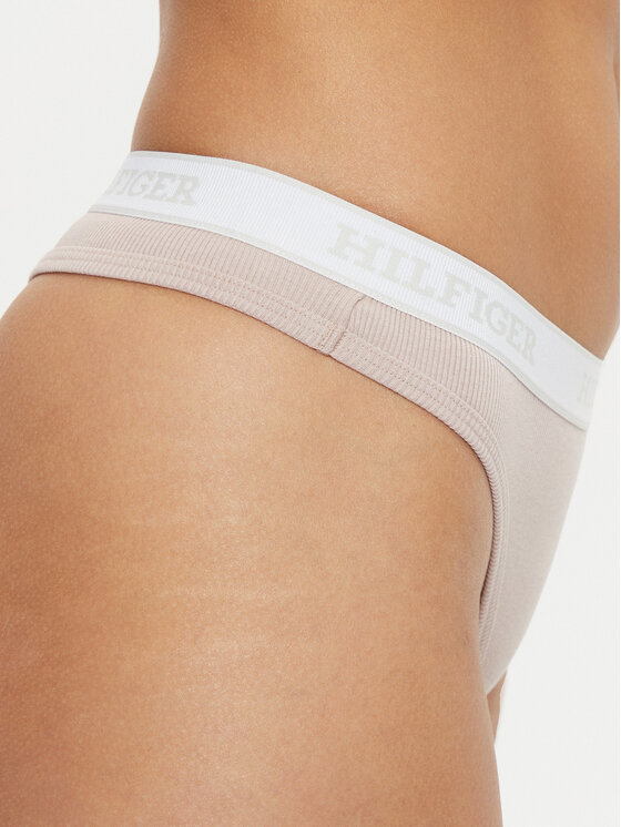 Tommy Hilfiger Tommy Hilfiger Stringi UW0UW05539 Beżowy