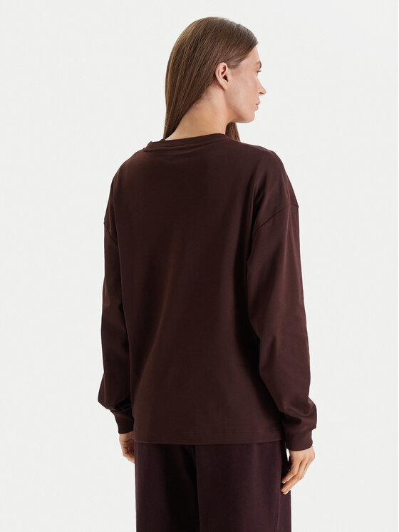 Calvin Klein Jeans Calvin Klein Jeans Pulóver Monologo LV047E211G Barna Oversize
