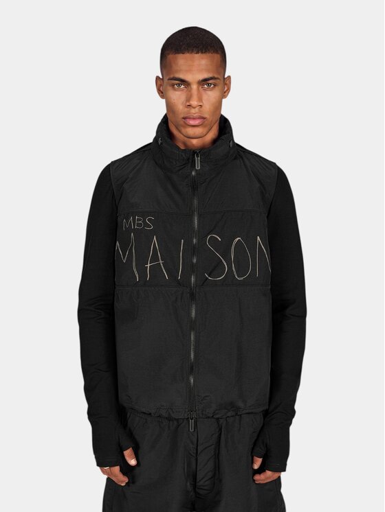 MADE BY SOCIETY MADE BY SOCIETY Kurtka anorak AVANTGARDE Hoodie - H17771 Czarny Basic Fit