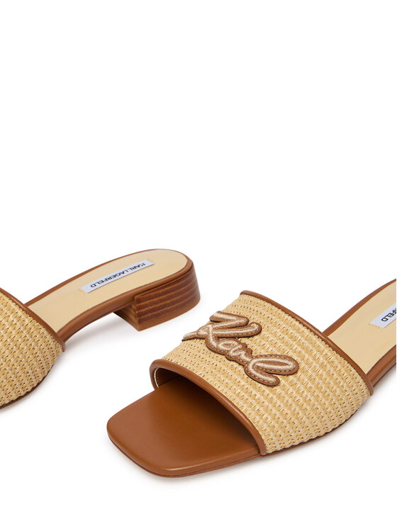 KARL LAGERFELD KARL LAGERFELD Şlapi Petalo II KL80700A Bej