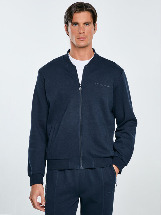 BIG STAR BIG STAR Bluza WLADORB Granatowy Basic Fit