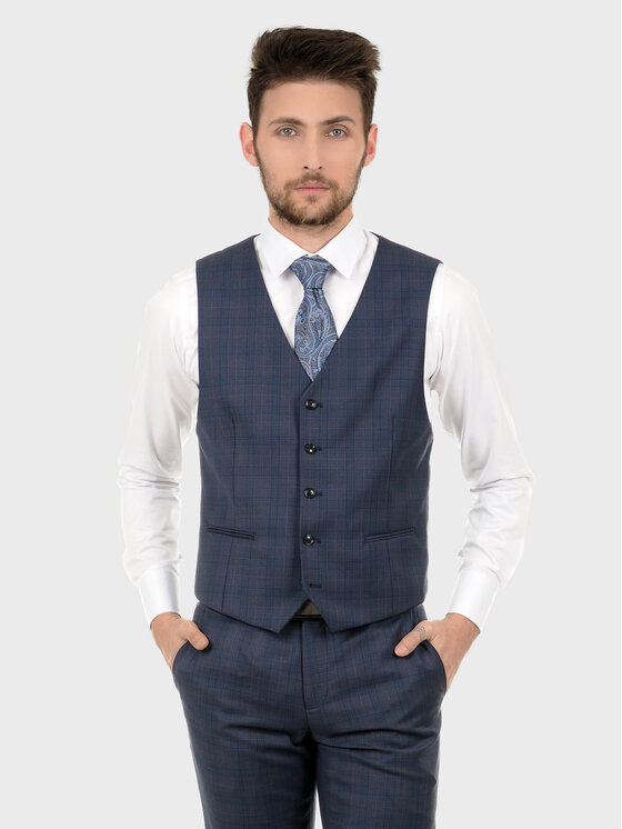 Evenemen Evenemen Kamizelka WILLIAM G Granatowy Slim Fit