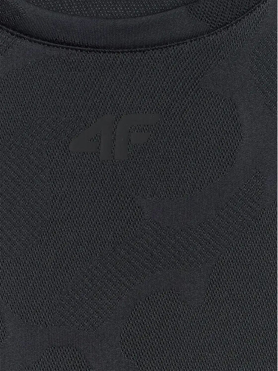 4F 4F Koszulka techniczna ATHLETIC Czarny Regular Fit
