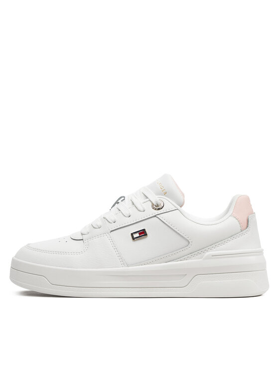 Tommy Hilfiger Tommy Hilfiger Sneakers Flag Basket Sneaker FW0FW08081 Écru