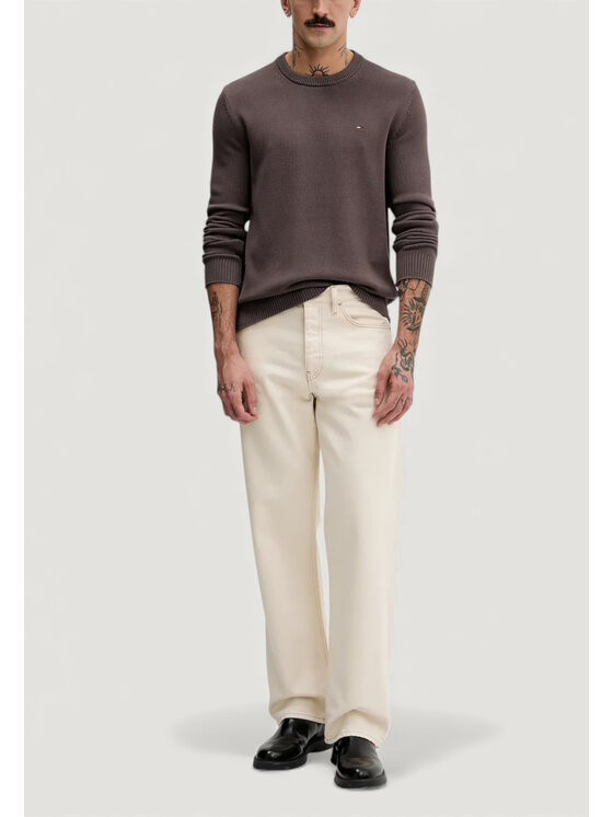 Tommy Jeans Tommy Jeans Πουλόβερ TJM SLIM ESS SWEATER Καφέ Slim Fit