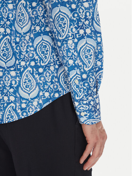 La Martina La Martina Сорочка Aspen MAC003 PP719 Голубий Regular Fit