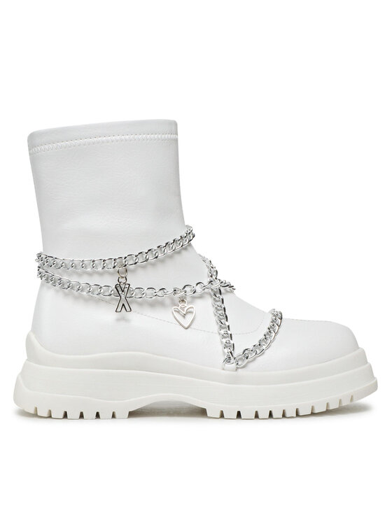 DeeZee DeeZee Botine WS5271-01 Alb