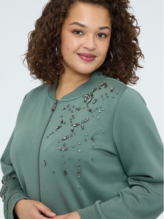 Fiorella Rubino Fiorella Rubino Felpa G847L008962N035 Verde A-Line Fit