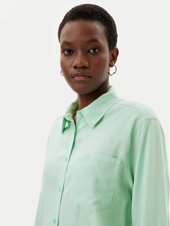 Olsen Olsen Camicia 12002119 Verde Regular Fit