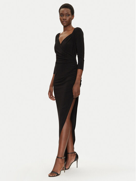 NORMA KAMALI NORMA KAMALI Sukienka koktajlowa KK4243PLG98001 Czarny Regular Fit