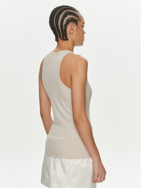 Calvin Klein Calvin Klein Top K20K206554 Bej Slim Fit