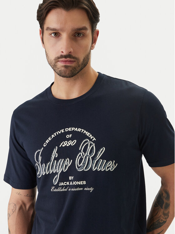 Jack & Jones Jack & Jones T-krekls Earchive 12297673 Tumši zils Regular Fit
