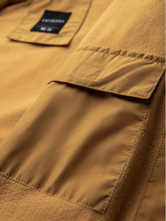 Ombre Ombre Kurtka przejściowa OM-JANP-0194 Niebieski Regular Fit
