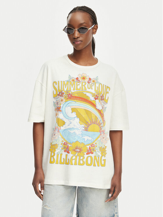 Billabong Tricou Summer Of Love EBJZT00592 Alb Loose Fit