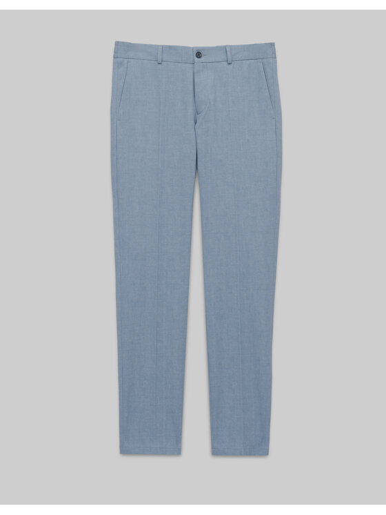 Borgio Borgio Spodnie garniturowe Esine Niebieski Slim Fit