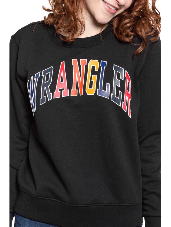 Wrangler Wrangler Felpa REGULAR SWEAT Nero Regular Fit