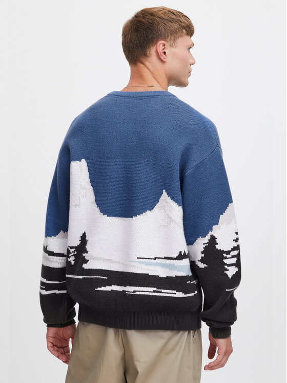 Solid Solid Pullover 21108047 Blau Regular Fit
