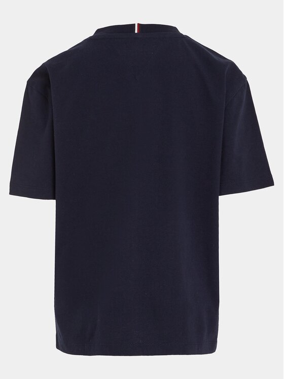 Tommy Hilfiger Tommy Hilfiger Tričko KB0KB08575 S Tmavomodrá Regular Fit
