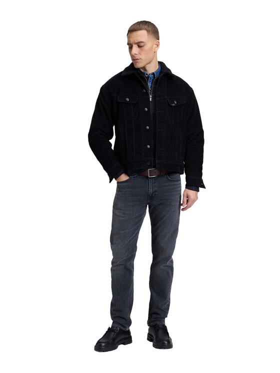 Lee Lee Kurtka jeansowa 112386293 Czarny Regular Fit