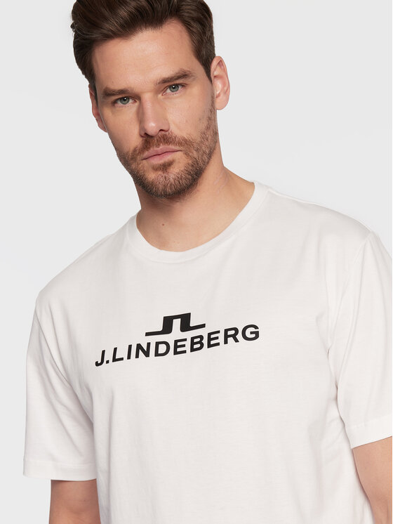 J.Lindeberg Тишърт Alpha AMJT06699 Бял Regular Fit Modivo.bg