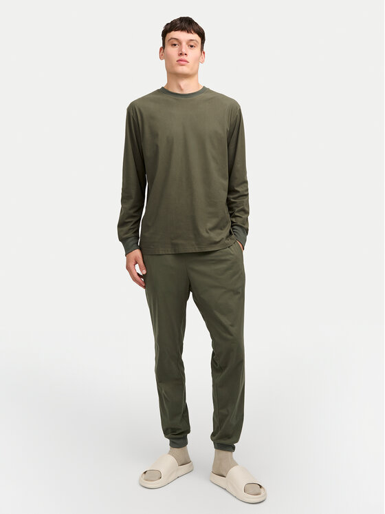 Jack&Jones Jack&Jones Pijama Solid 12268536 Verde Loose Fit