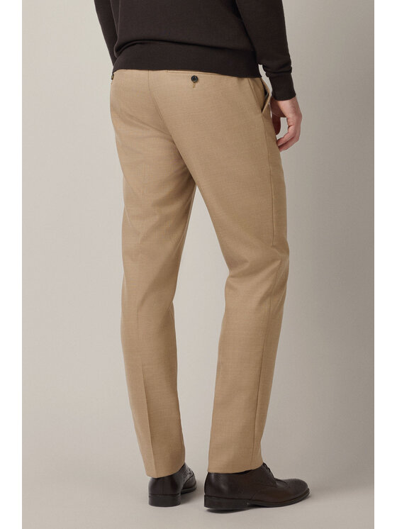 Lancerto Lancerto Spodnie materiałowe Artemio SP073225000012 Beżowy Slim Fit