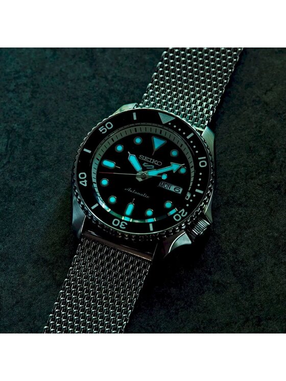 Seiko Seiko Zegarek SRPD Srebrny
