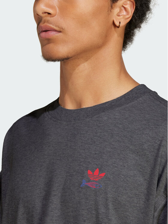 adidas adidas T-Shirt SARDINES GRAPHIC TEE Szary Oversize