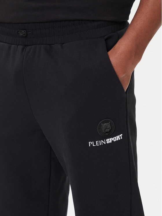 Plein Sport Plein Sport Долнище анцуг SAEC MJT2474 STE001N Черен Loose Fit