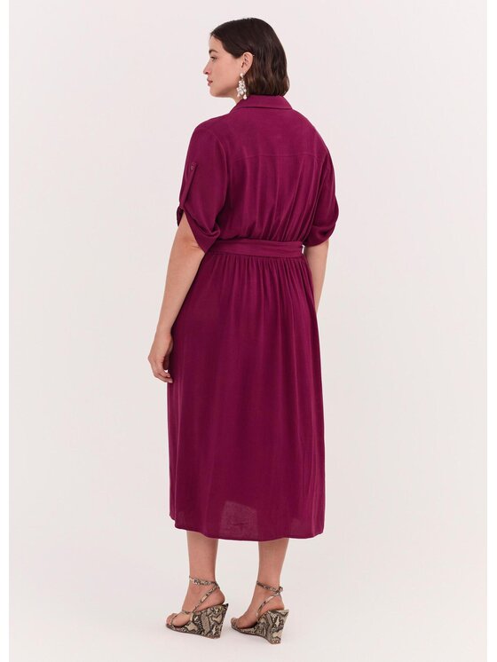 Fiorella Rubino Fiorella Rubino Sukienka koktajlowa 7040T001801N036 Bordowy Regular Fit