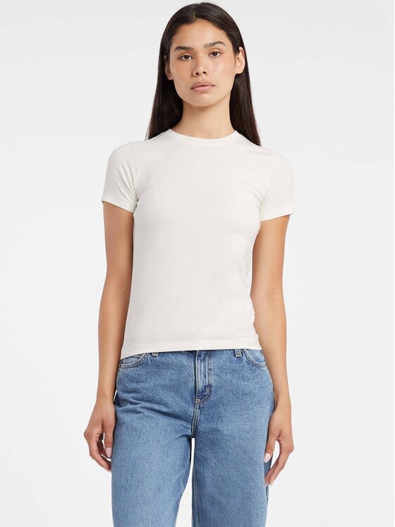 Guess Jeans Guess Jeans T-Shirt 179729 Béžová Classic Fit