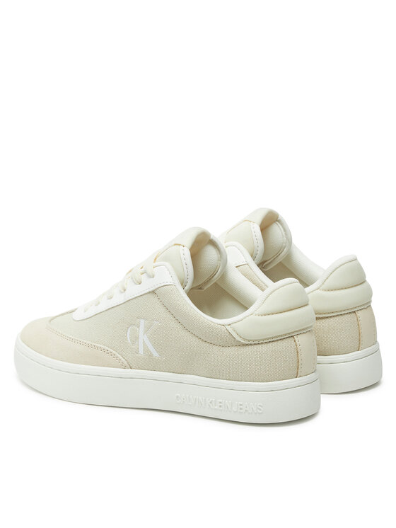 Calvin Klein Jeans Calvin Klein Jeans Laisvalaikio batai Classic Cupsole Low Mix Mg Wn YW0YW01636 Écru
