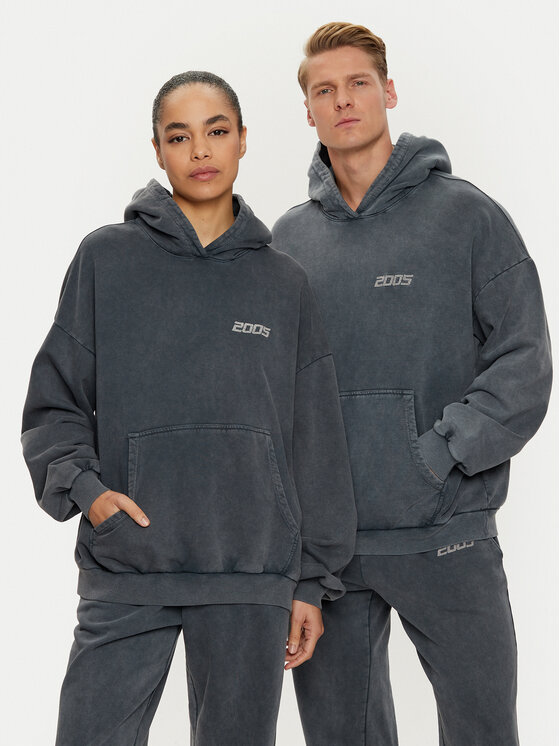 2005 2005 Mikina Unisex Pure Šedá Relaxed Fit