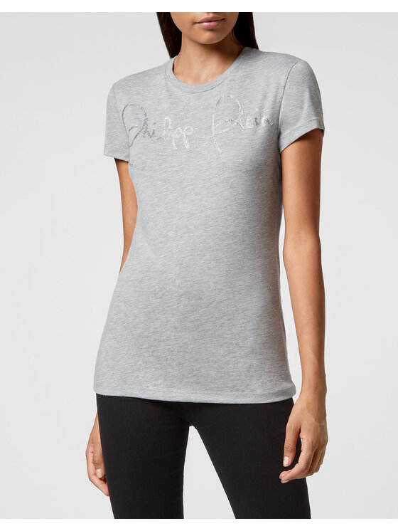 PHILIPP PLEIN PHILIPP PLEIN T-Shirt 4413 Šedá Regular Fit