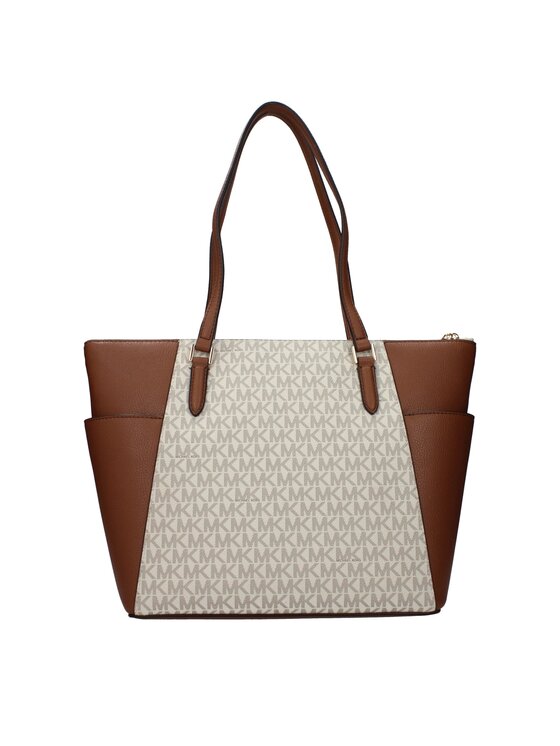 Michael Kors Michael Kors Torebka Beige Leather Shoulder Beżowy
