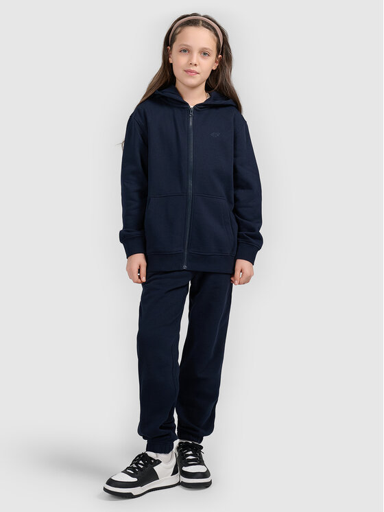 4F 4F Spodnie dresowe BASIC+ Granatowy Oversize