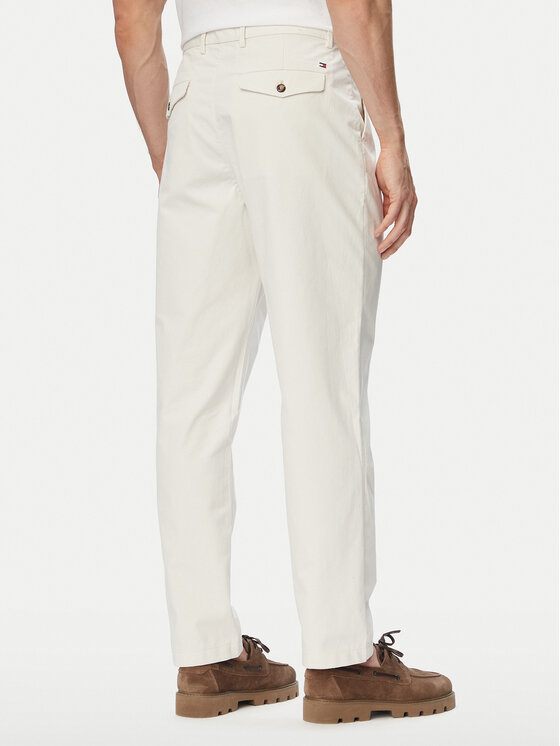Tommy Hilfiger Tommy Hilfiger Παντελόνι υφασμάτινο Harlem MW0MW43158 Ανοιχτό μπεζ Straight Fit
